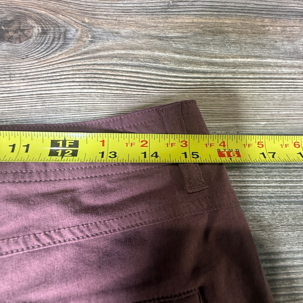 Kuhl Splash Roll-Up Cargo Pants Womens 6 Regular Burgundy Plum Hiking Outdoor - Picture 8 of 9